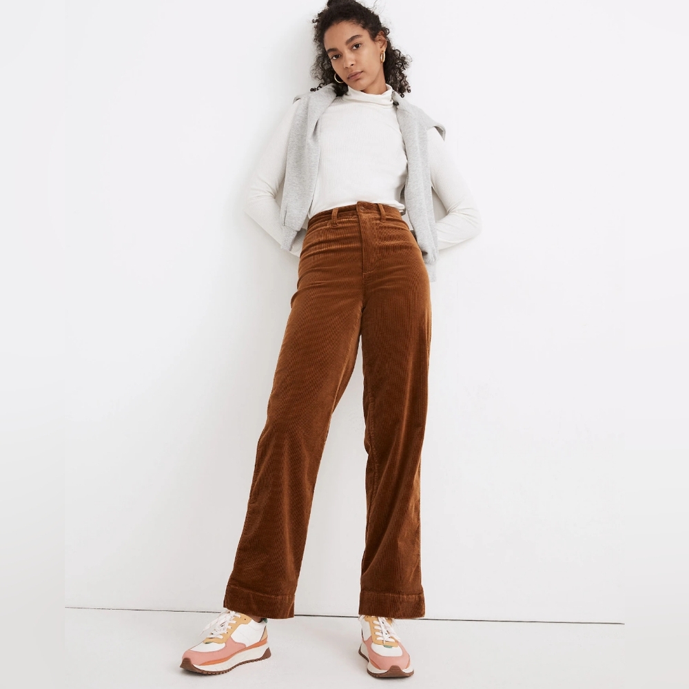 Madewell Brown Wide Leg Pants